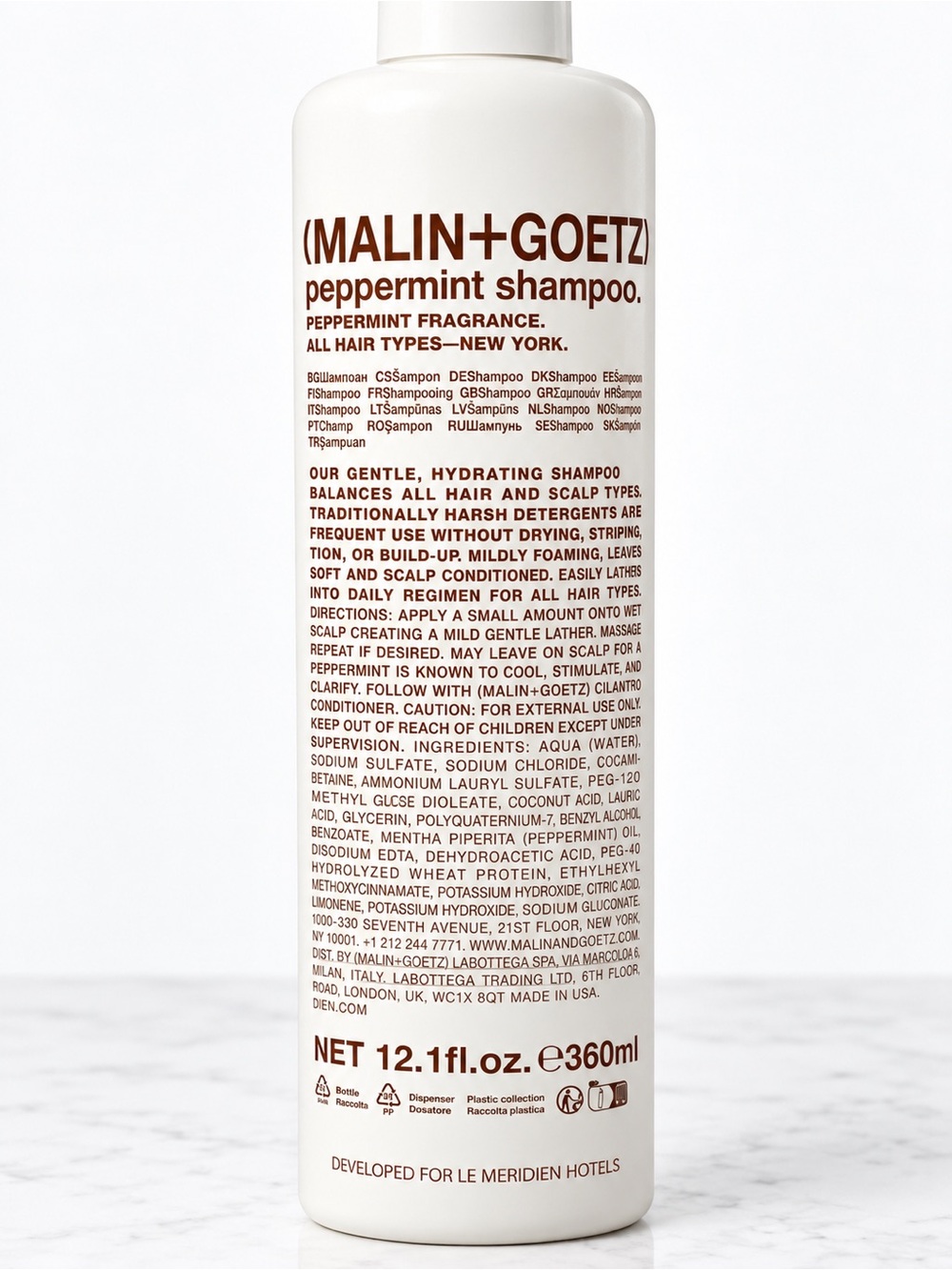 Italian MALIN+GOETZ Shampoo & Conditioner Set | Full Size | Hotel Exclusive - Picture 3 of 7
